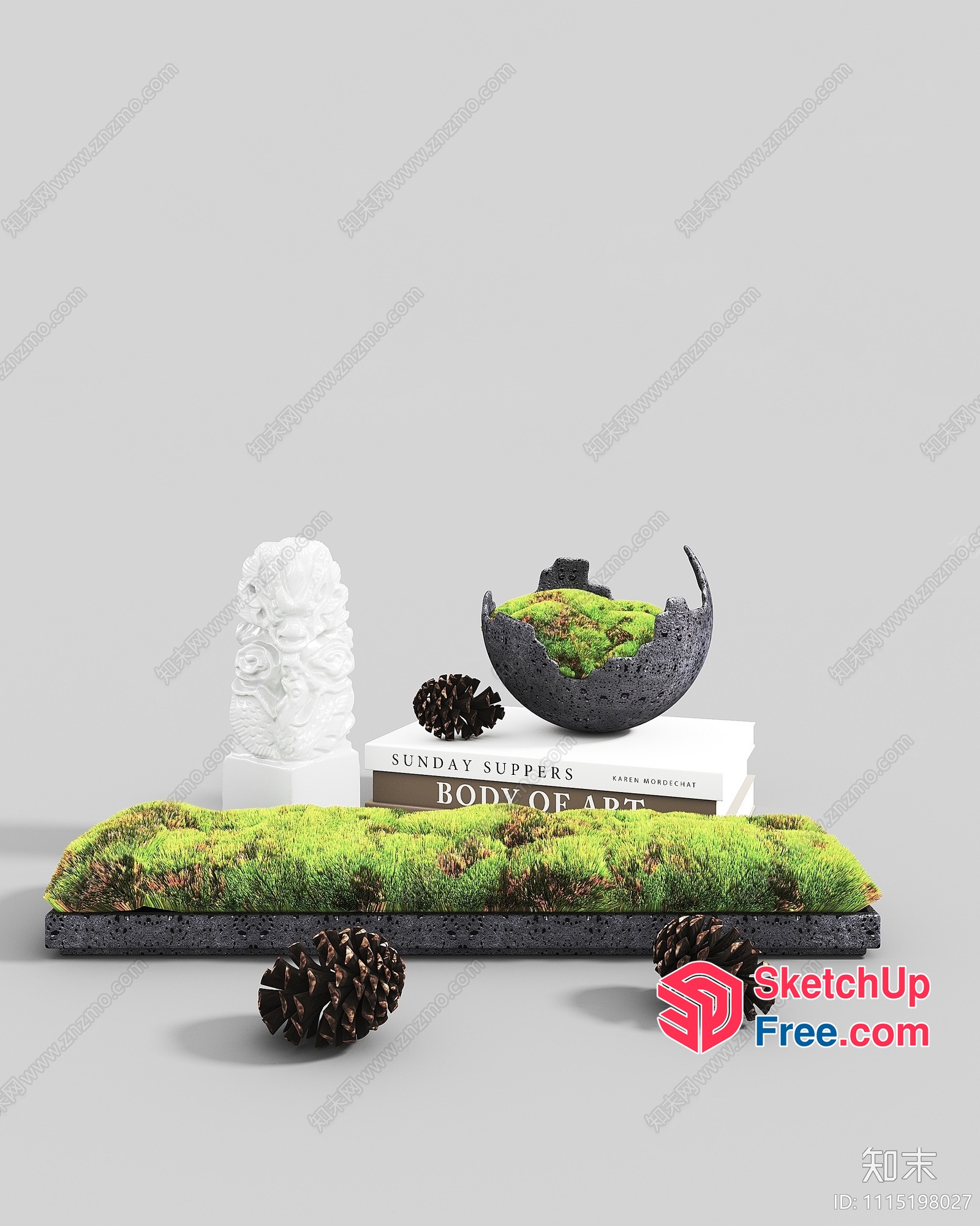 Nature-Inspired Interior Decor 3D SketchUp File