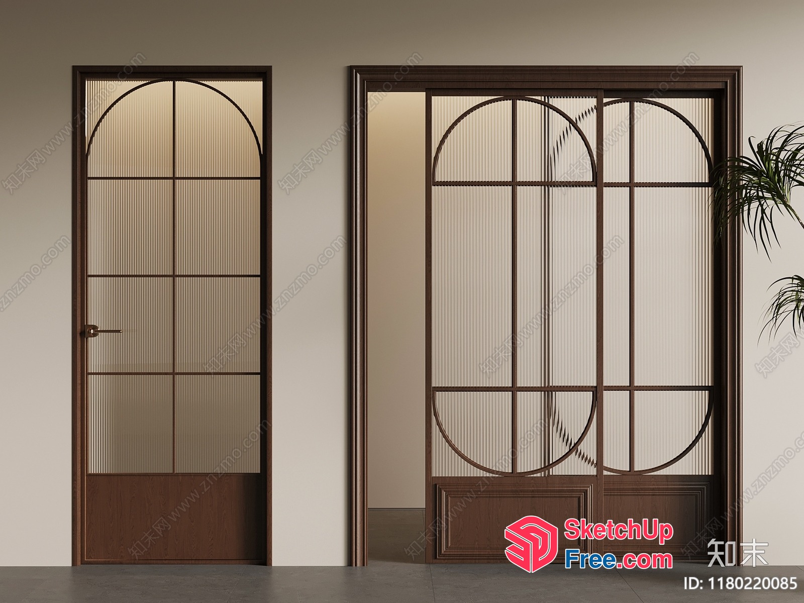 Elegant Glass Door And Window Design 3D SketchUp File
