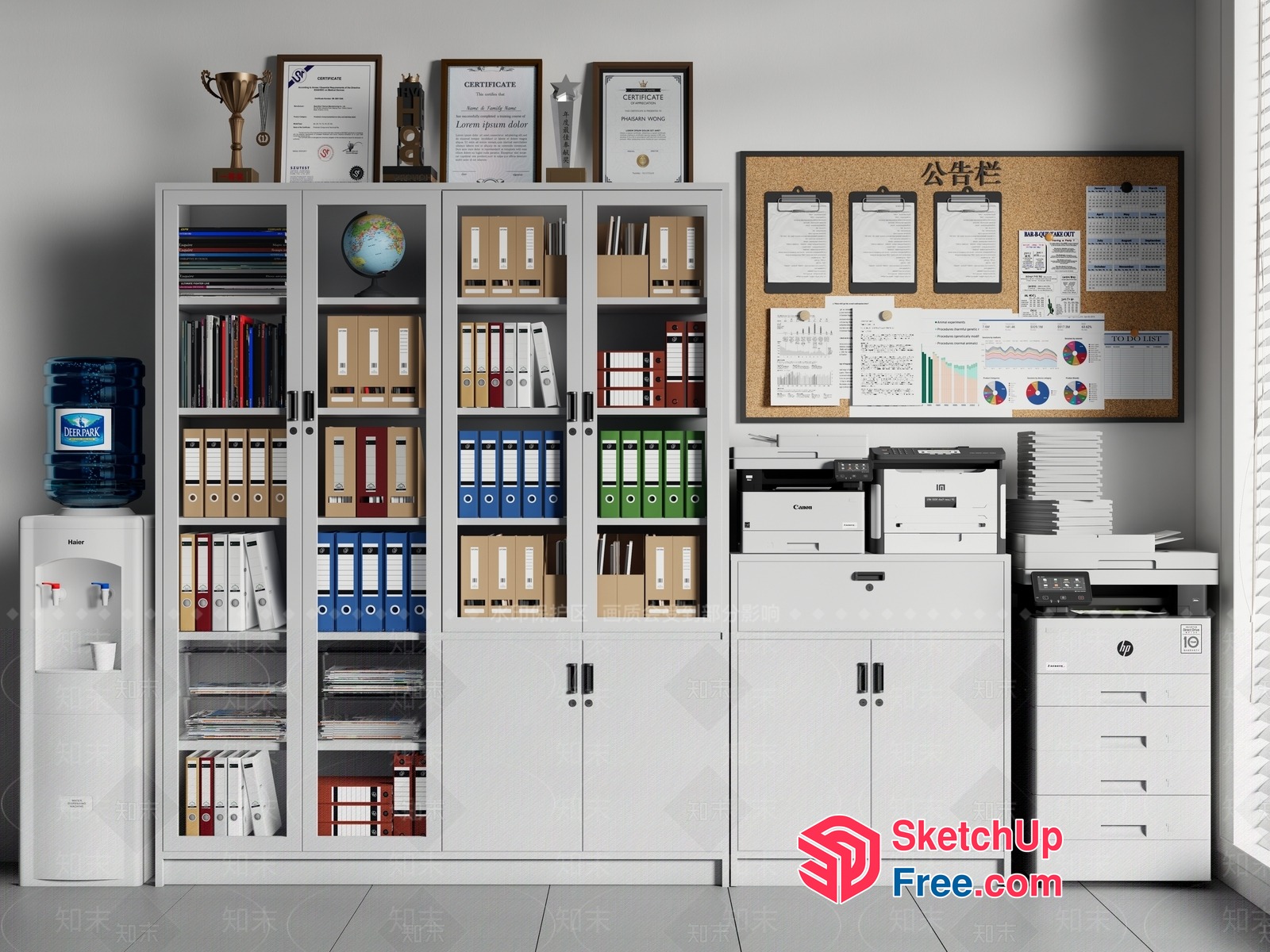 Office Furniture And Decor Collection 3D SketchUp File