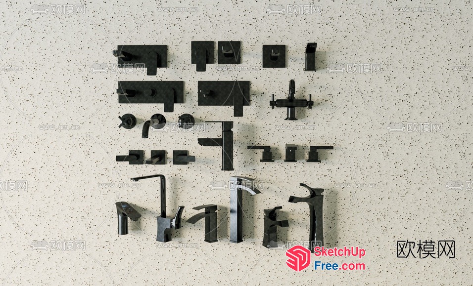 Modern Furniture Pieces In Various Shapes 3D SketchUp File