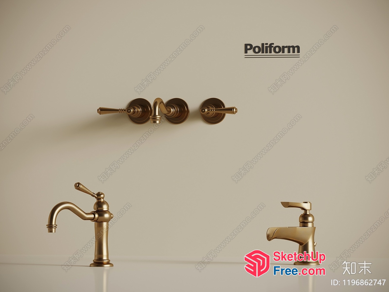 Poliform Faucets And Fixtures 3D SketchUp File
