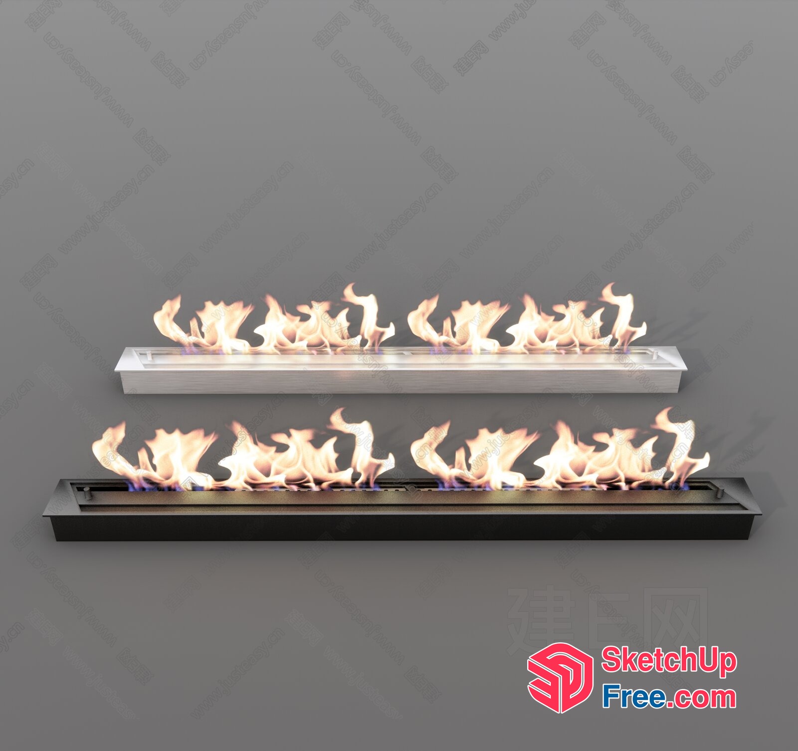 Modern Fireplaces With Sleek And Contemporary Design 3D SketchUp File