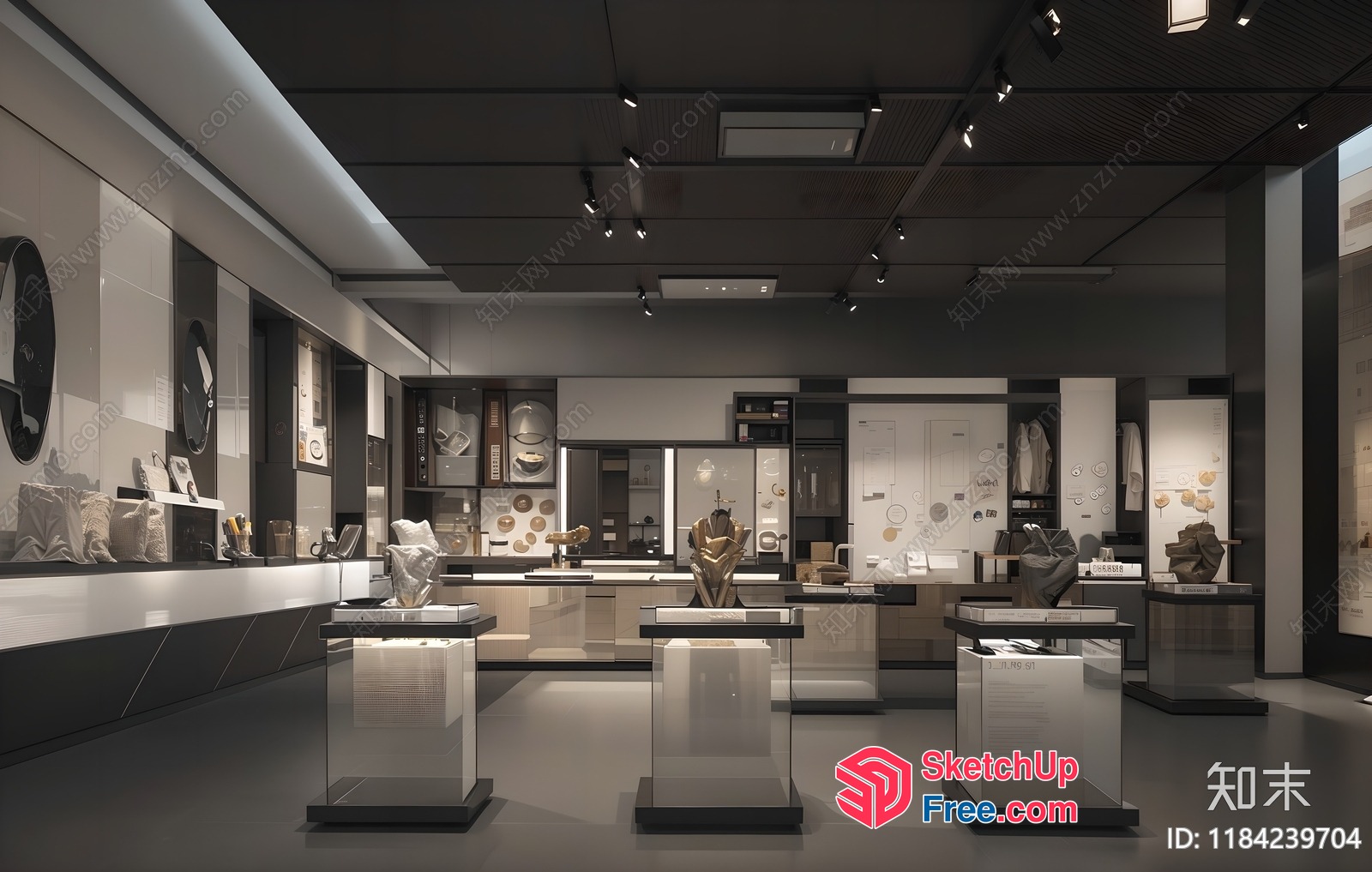 Museum Display Cases 3D SketchUp File
