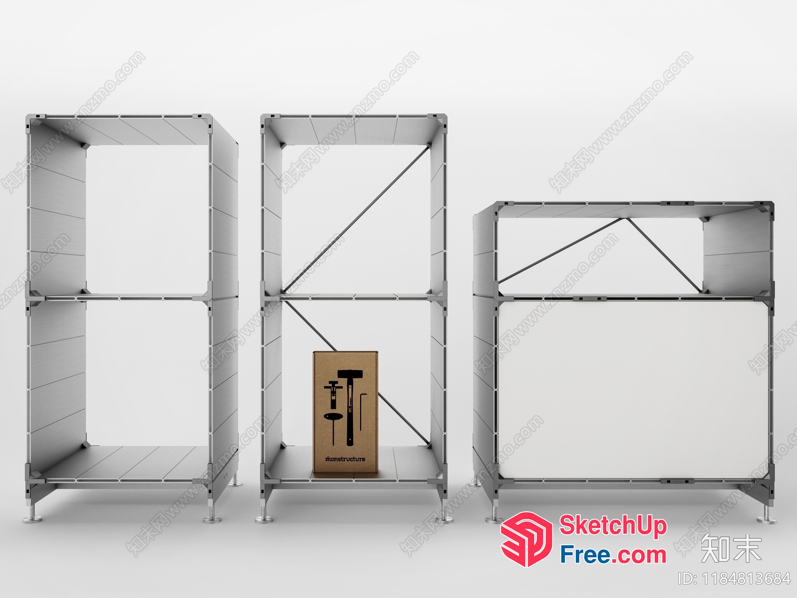 Modular Shelving System For Storage And Organization 3D SketchUp File
