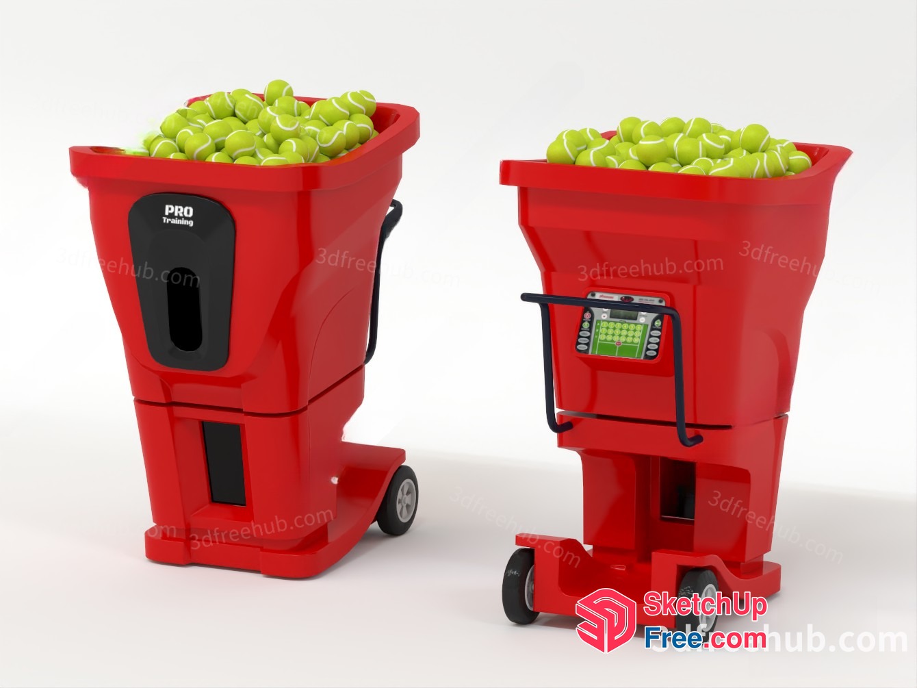 Tennis Ball Storage Containers 3D SketchUp File