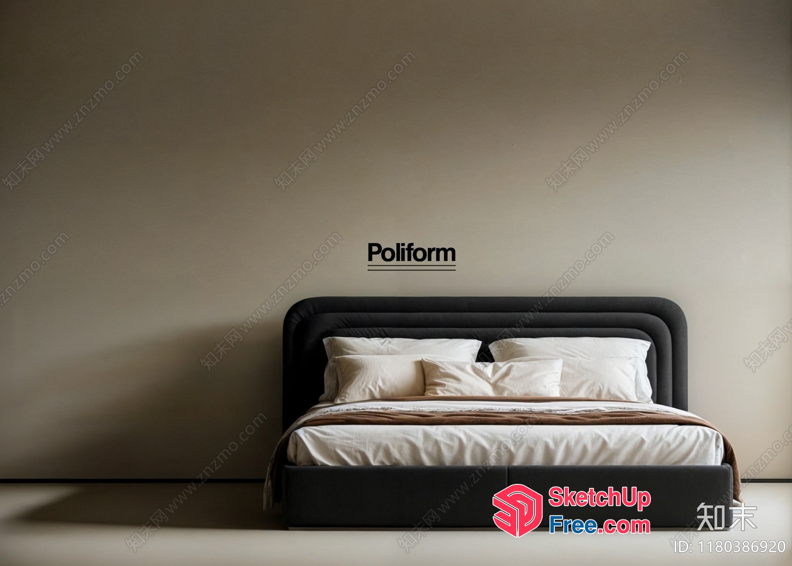 Minimalist Bedroom Interior 3D SketchUp File