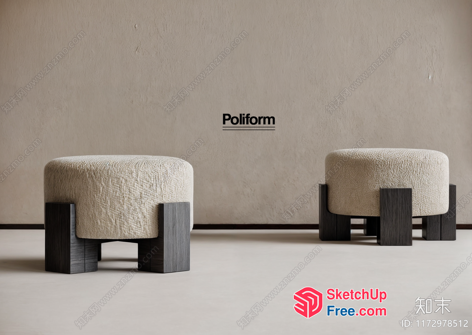 Minimalist Modern Furniture Set 3D SketchUp File