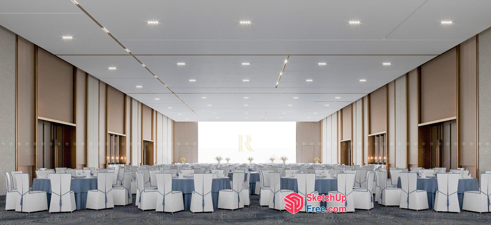 Elegant And Modern Conference Room Interior 3D SketchUp File