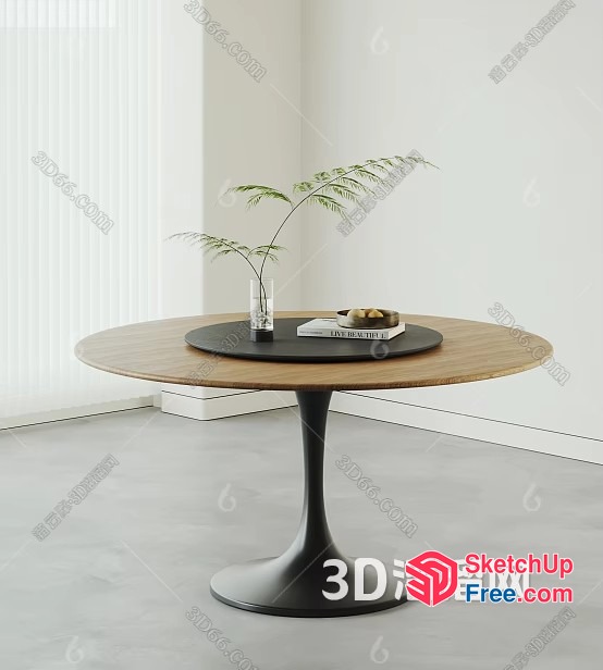 Modern Minimalist Living Room Coffee Table 3D SketchUp File