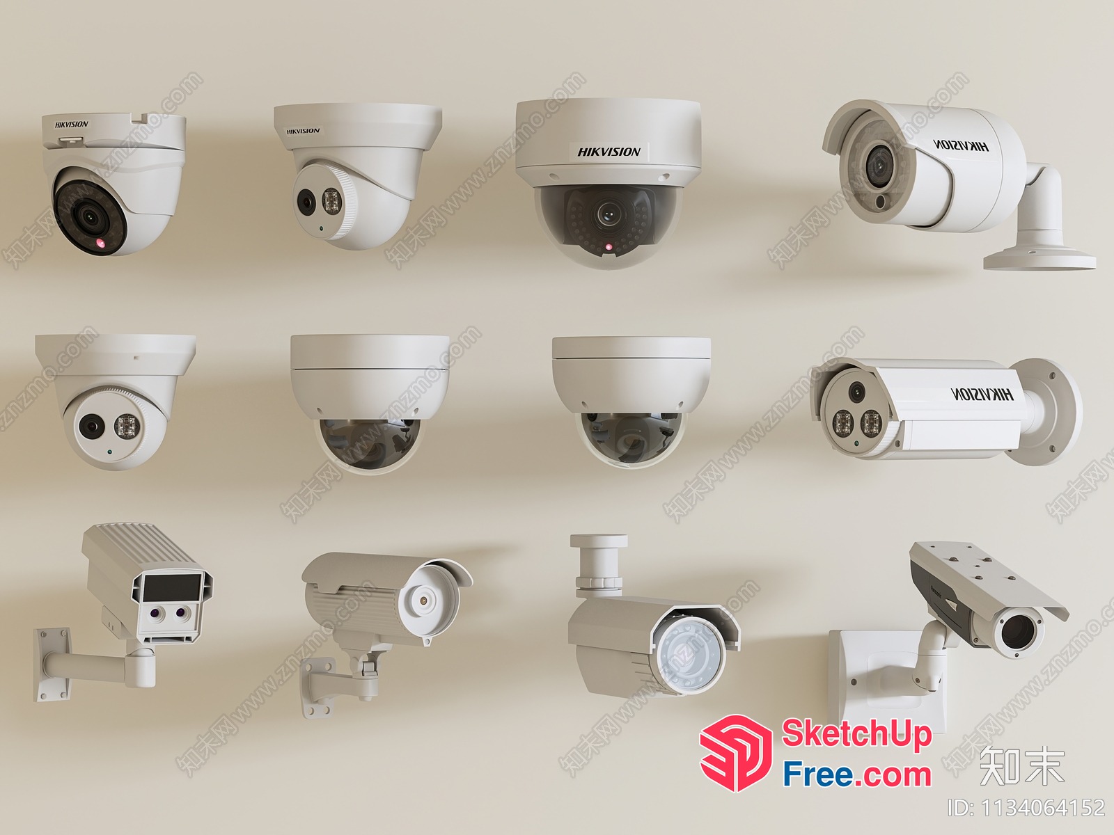 Security Cameras 3D SketchUp File
