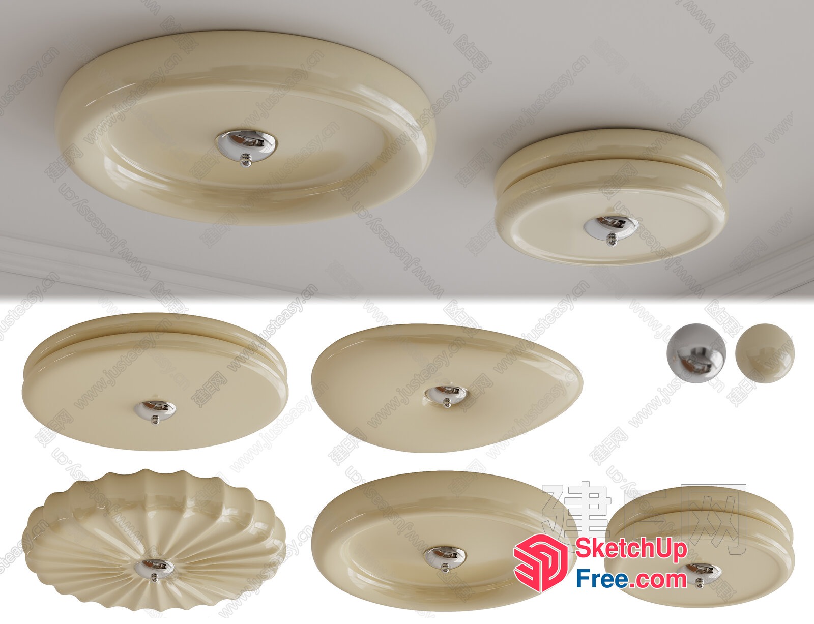 Ceiling Lighting Fixtures 3D SketchUp File