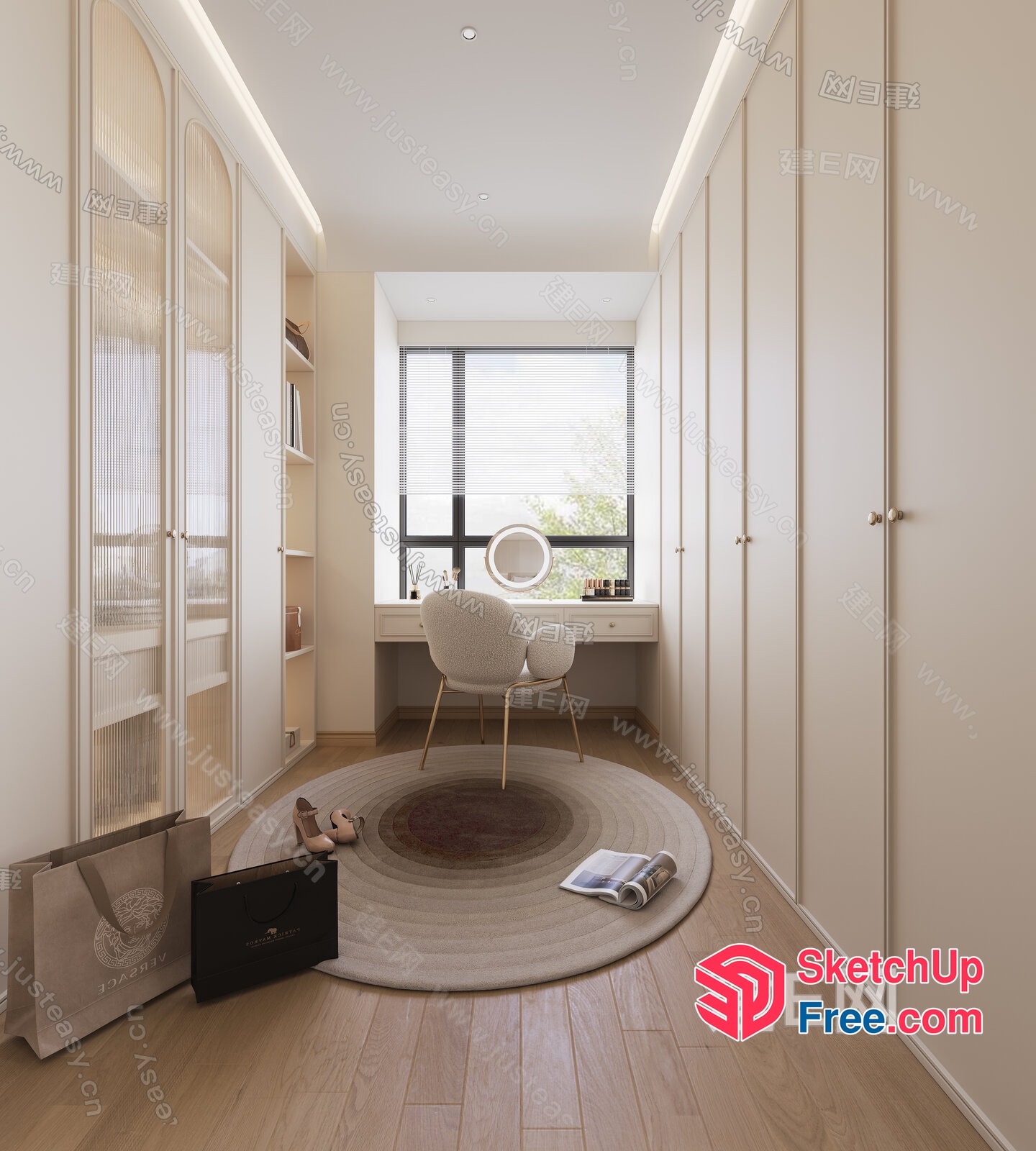Cozy Modern Home Interior Design 3D SketchUp File
