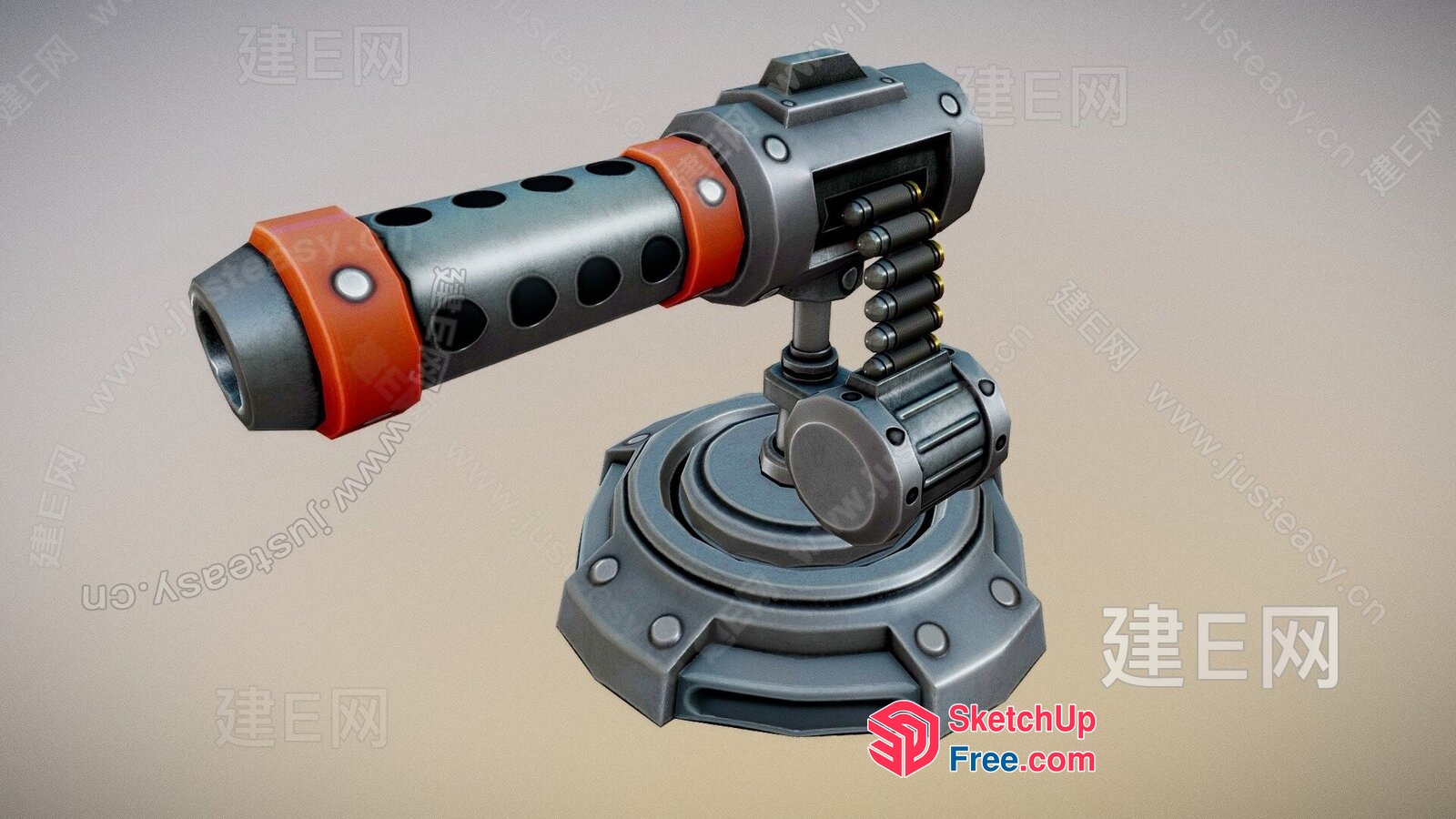 Futuristic Weapon 3D SketchUp File