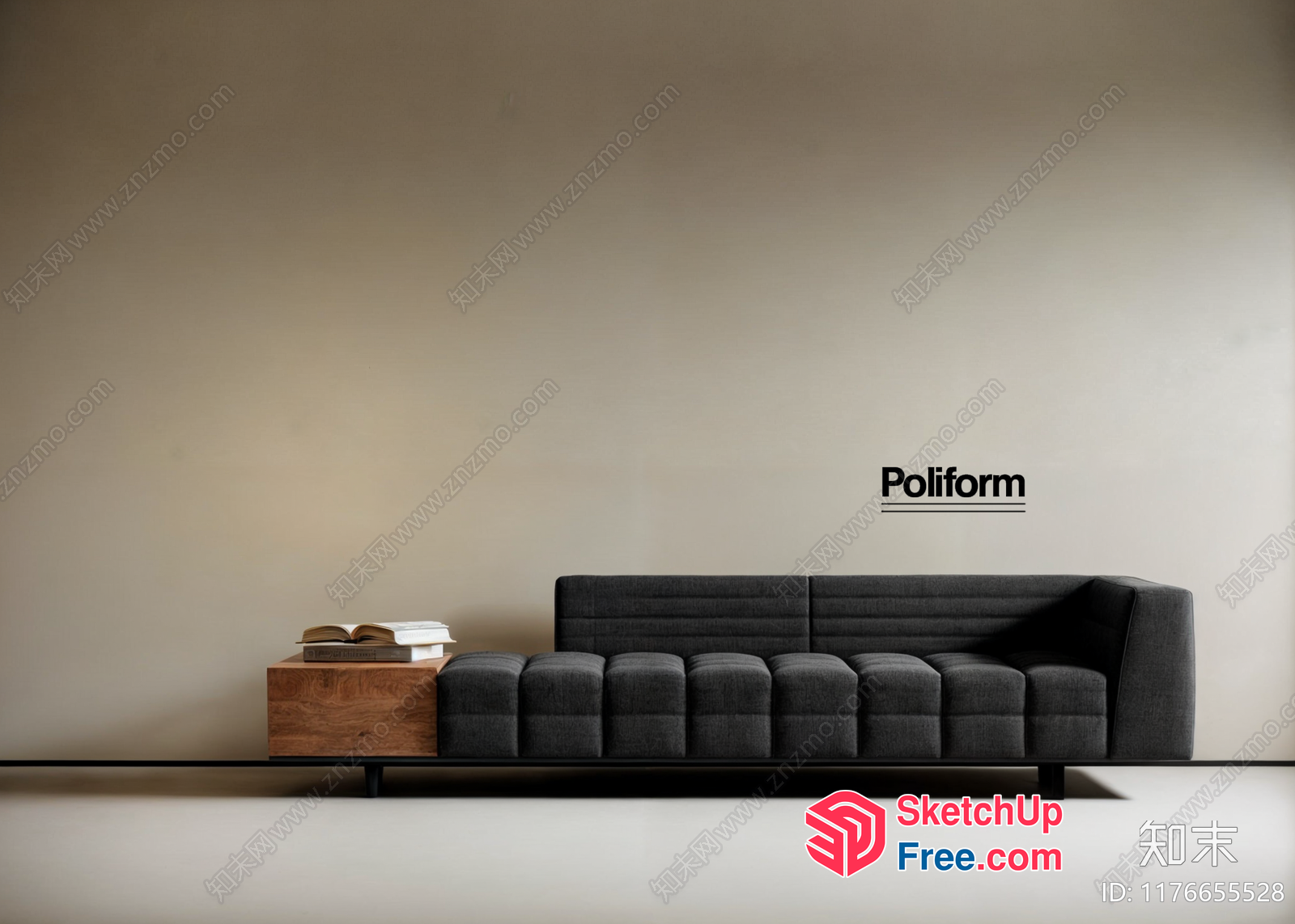Minimalist Living Room Sofa Set 3D SketchUp File