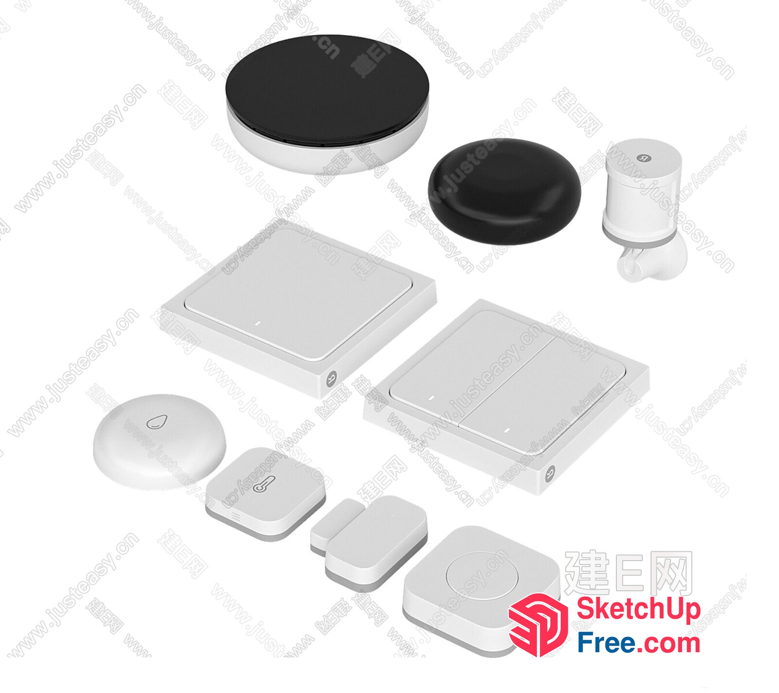 Wireless Home Automation Devices 3D SketchUp File
