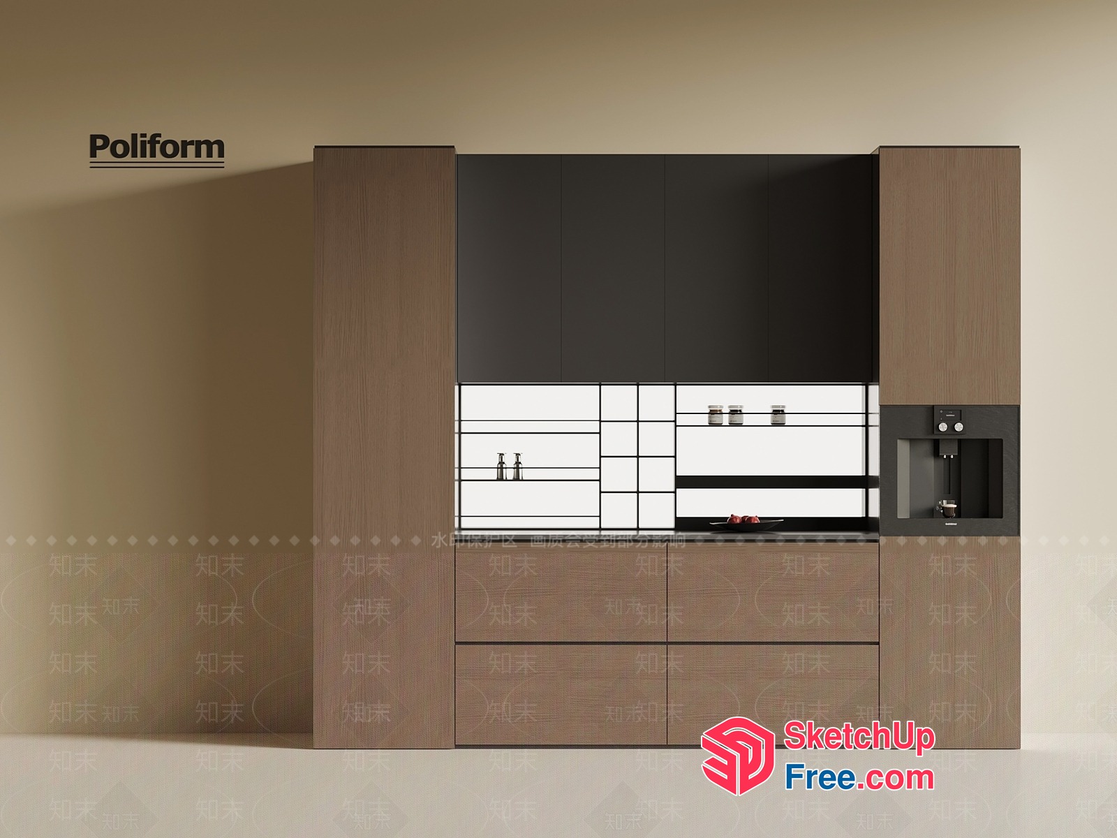 Poliform Kitchen Interior 3D SketchUp File