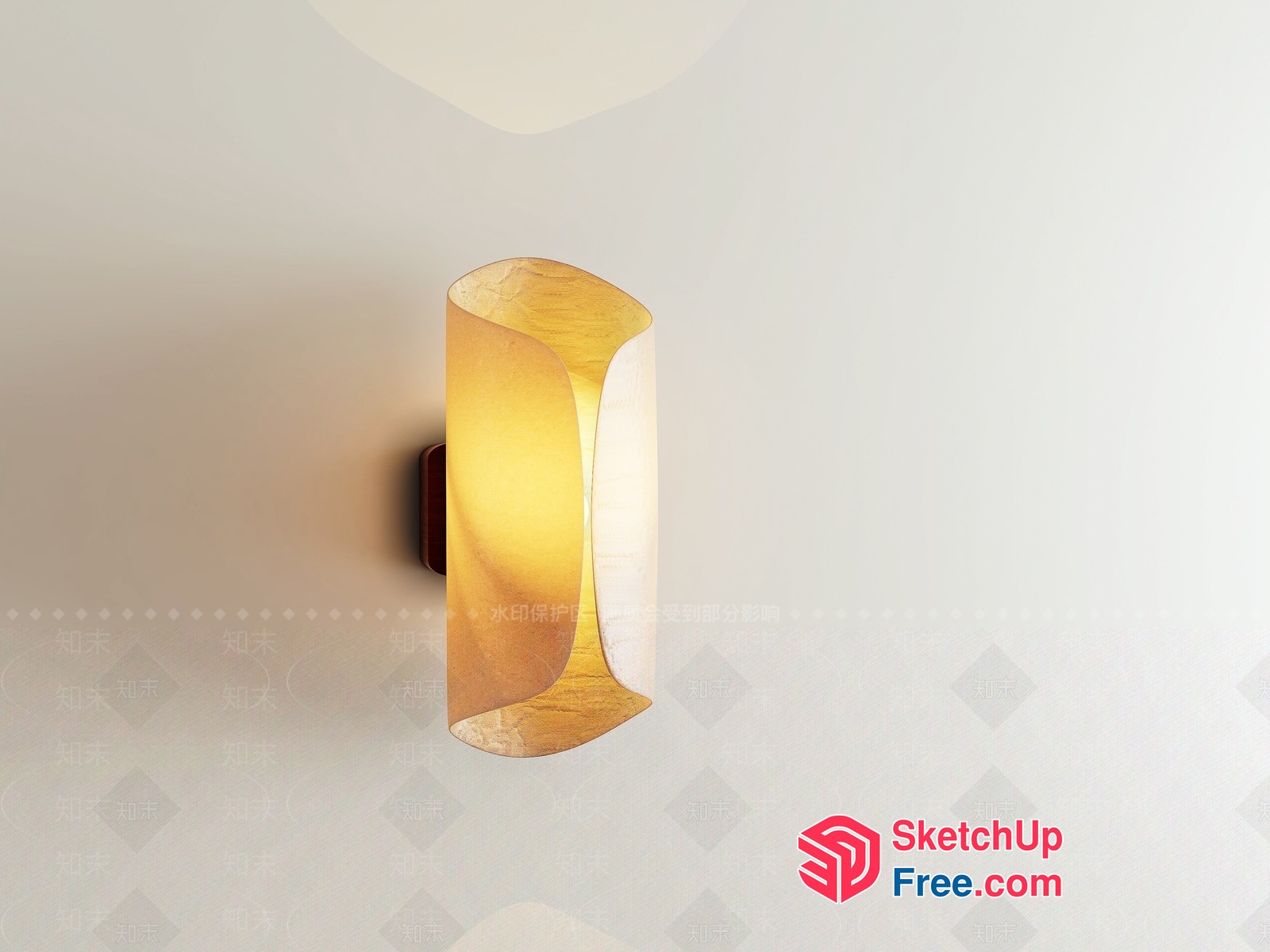 Elegant Gold Lighting Fixture 3D SketchUp File