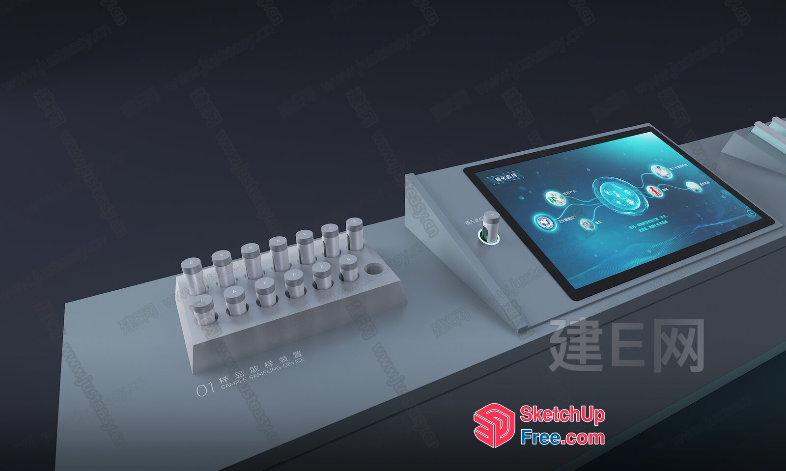 Interactive Display And Control Panel 3D SketchUp File