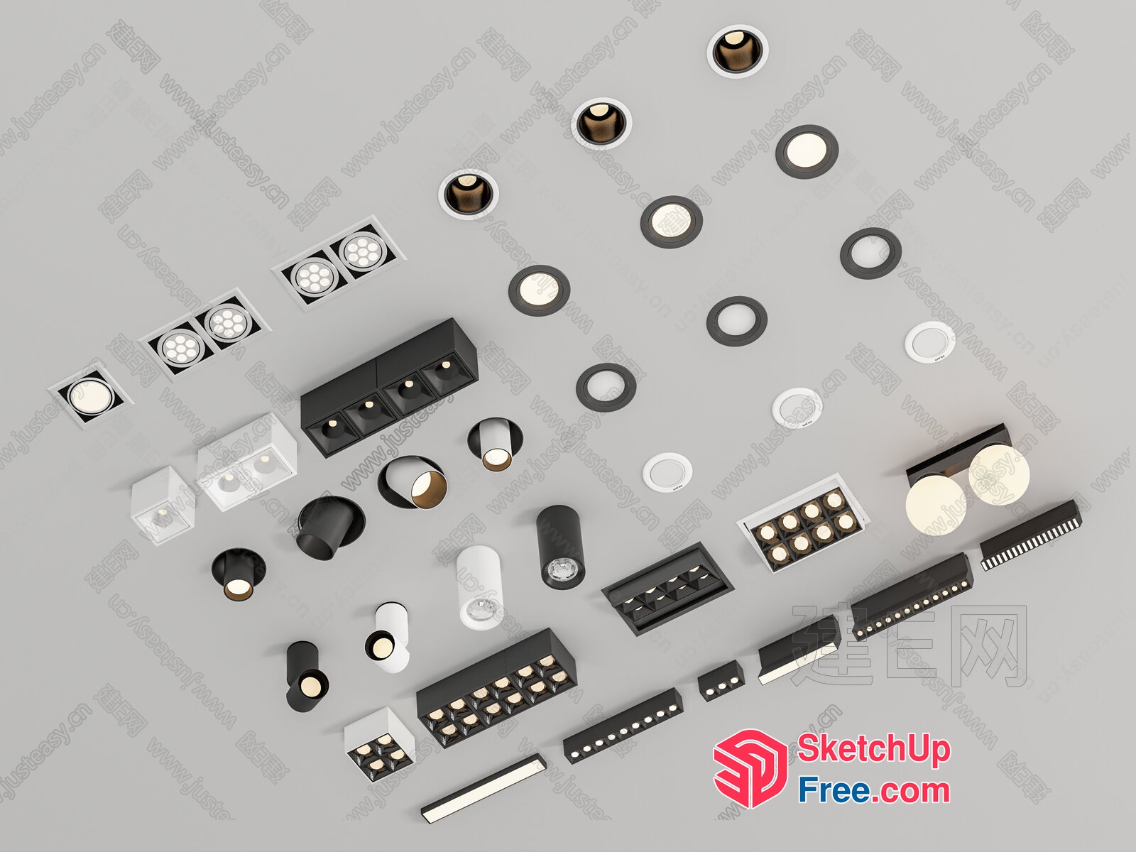 Modern Lighting Fixtures 3D SketchUp File