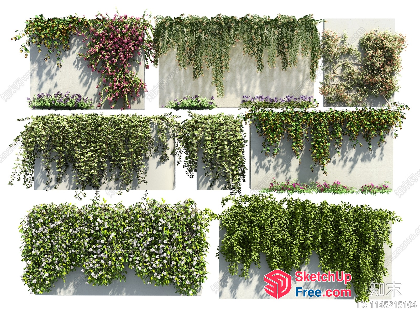Exotic Greenery Wall Decor 3D SketchUp File