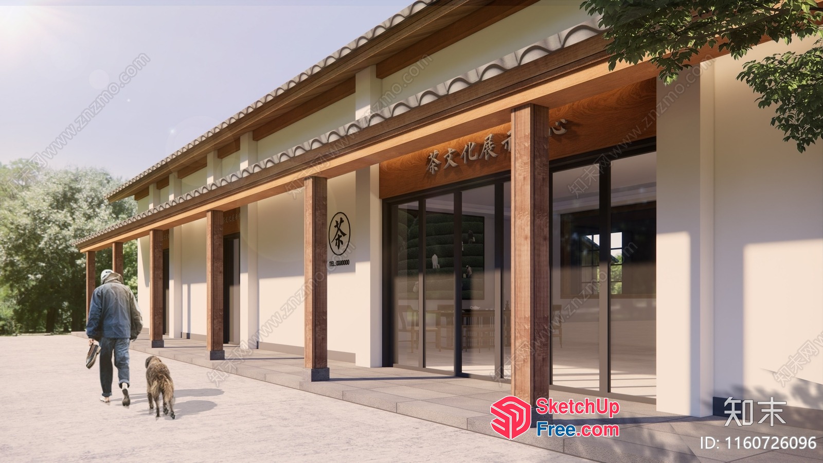 Exterior Facade Of A Traditional Chinese Building 3D SketchUp File