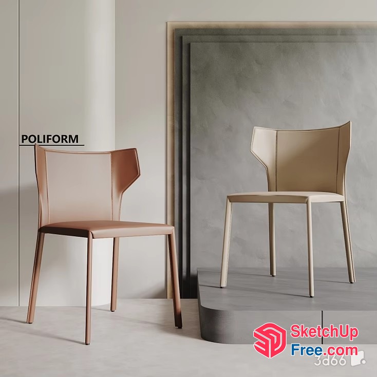Modern Minimalist Chairs 3D SketchUp File