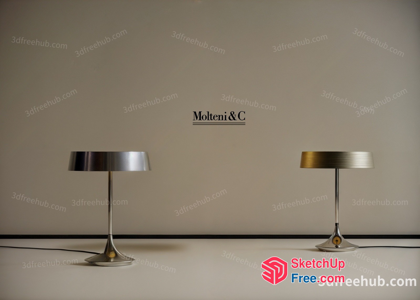 Elegant Table Lamps For Modern Living Spaces 3D SketchUp File