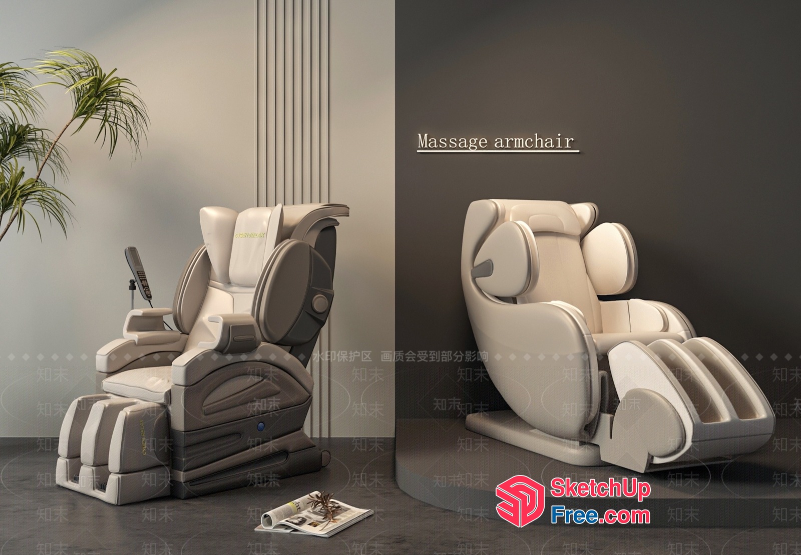 Massage Chair Display 3D SketchUp File