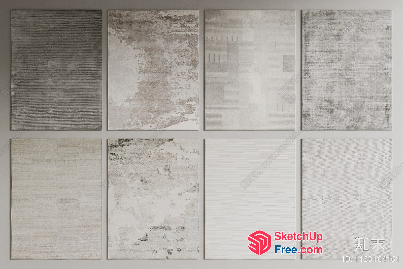 Minimalist Japanese Style Interior Wall Decor 3D SketchUp File