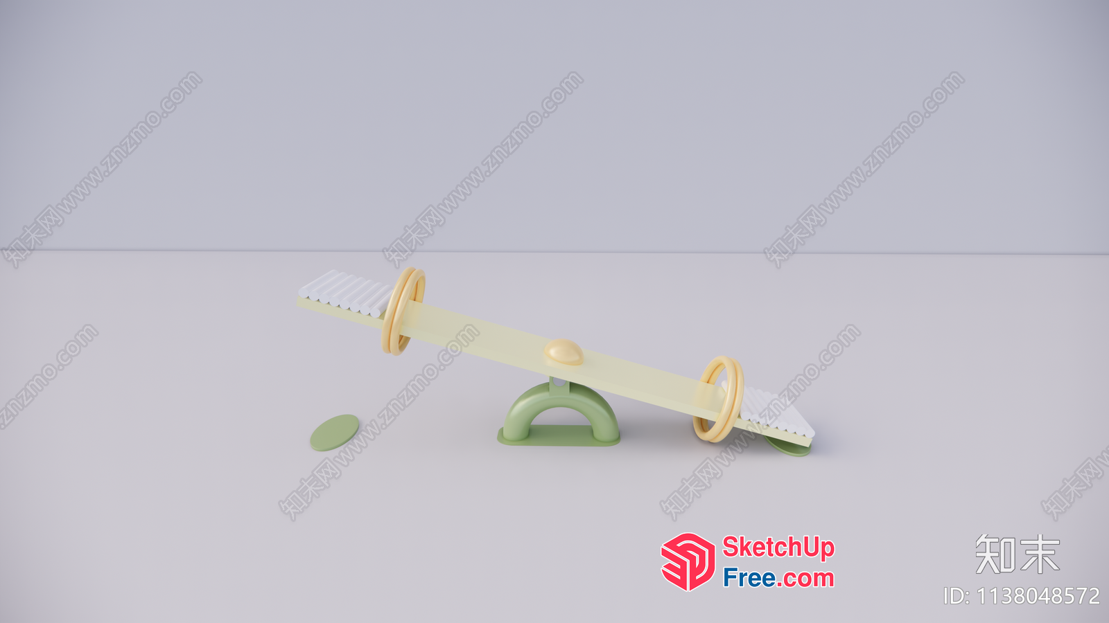 Playground Seesaw For Children 3D SketchUp File