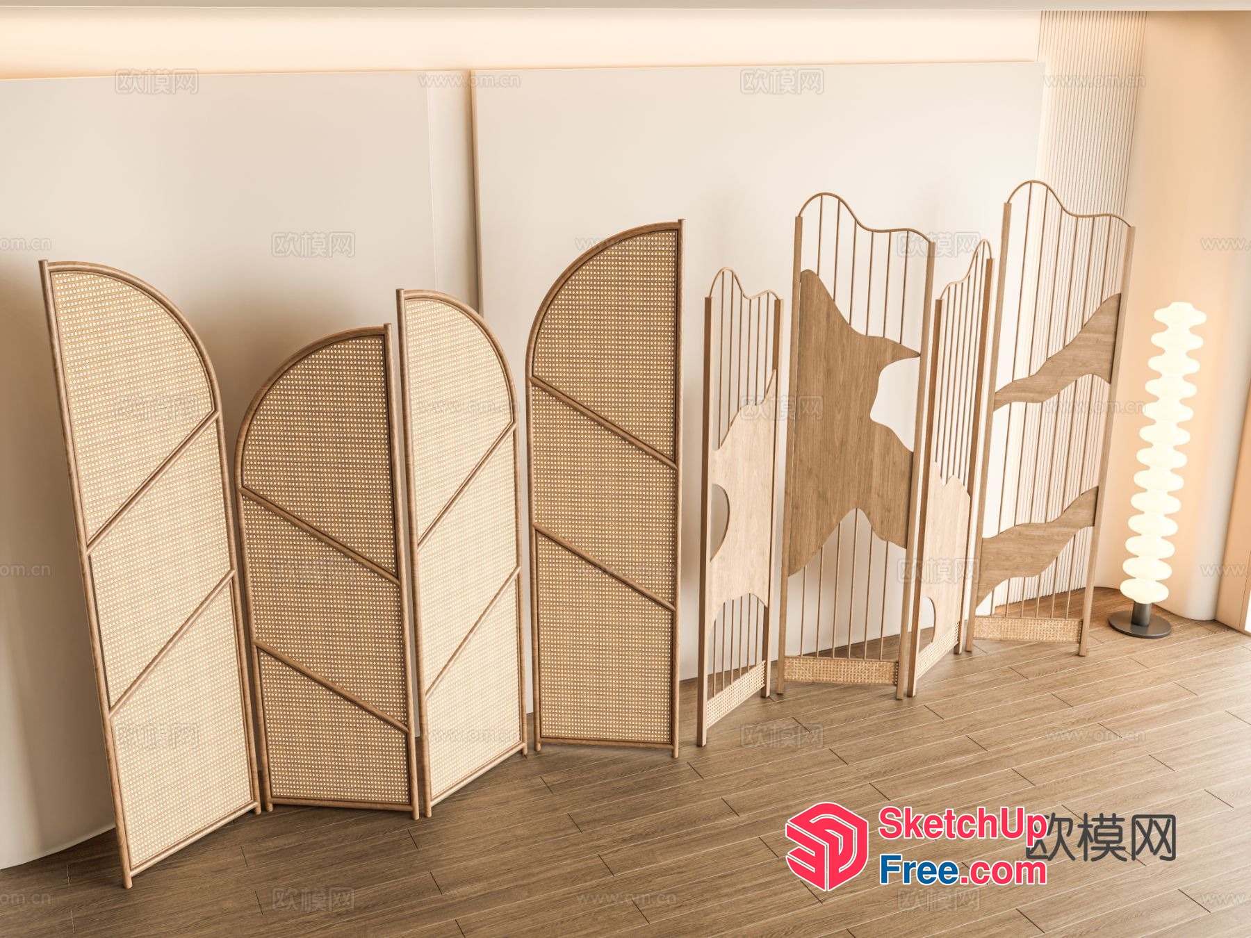 Elegant Partition Screen 3D SketchUp File
