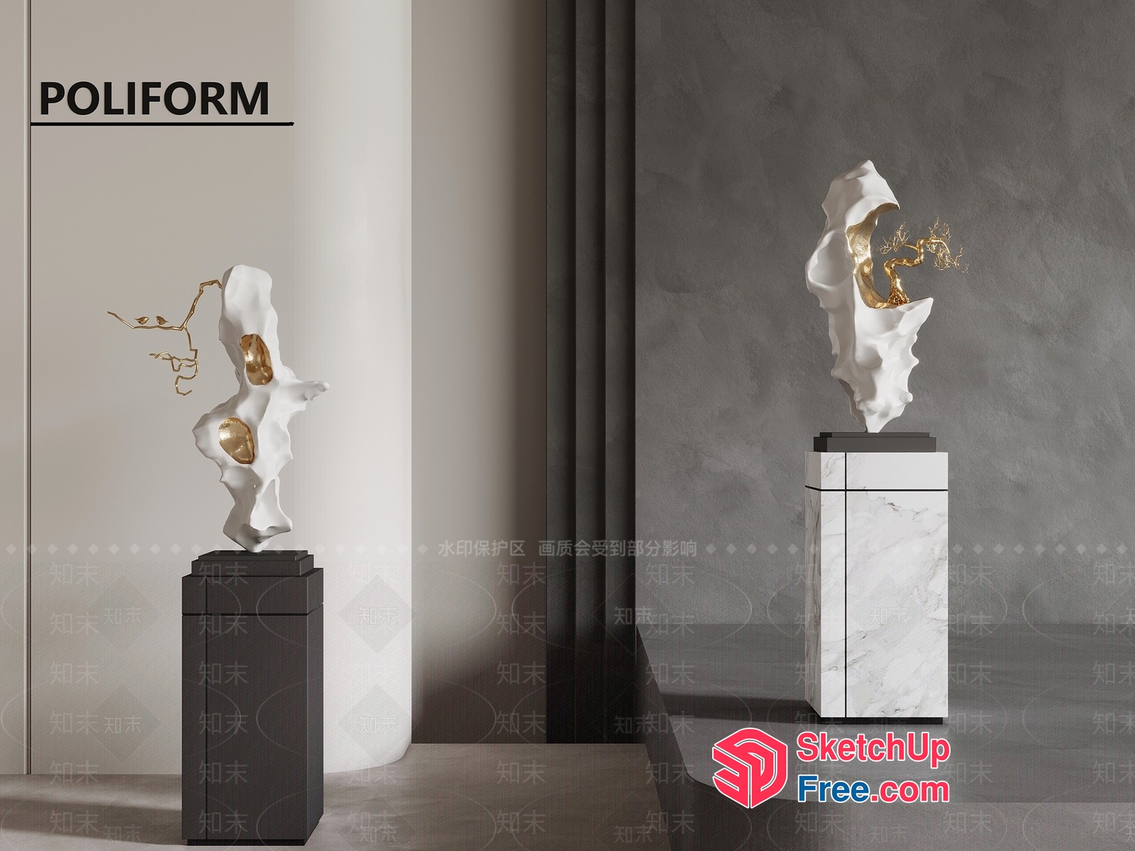 Poliform Pillar Decor 3D SketchUp File