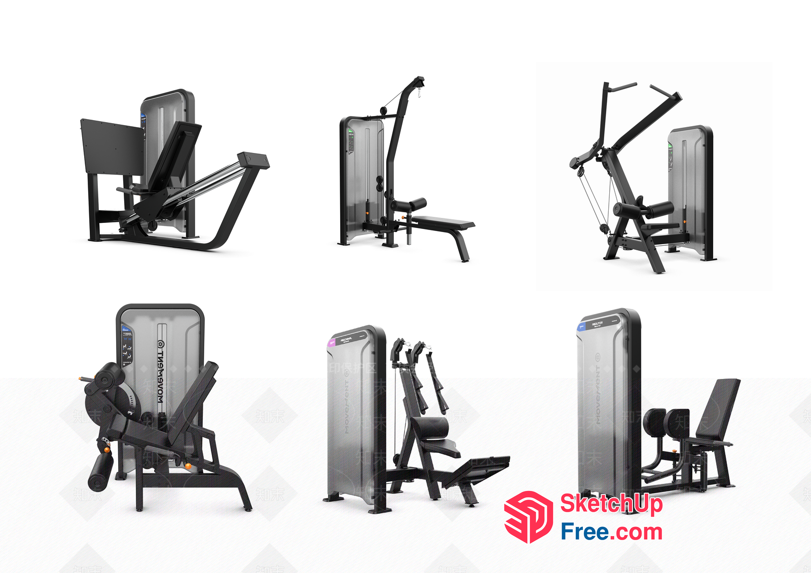 Gym Equipment Collection 3D SketchUp File