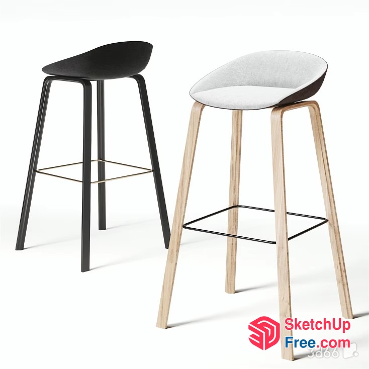 Modern Minimalist Stools 3D SketchUp File