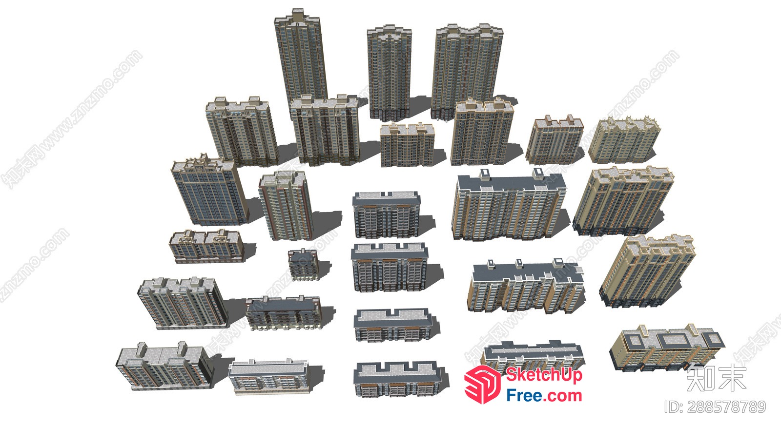 3D Models Of Various Buildings 3D SketchUp File