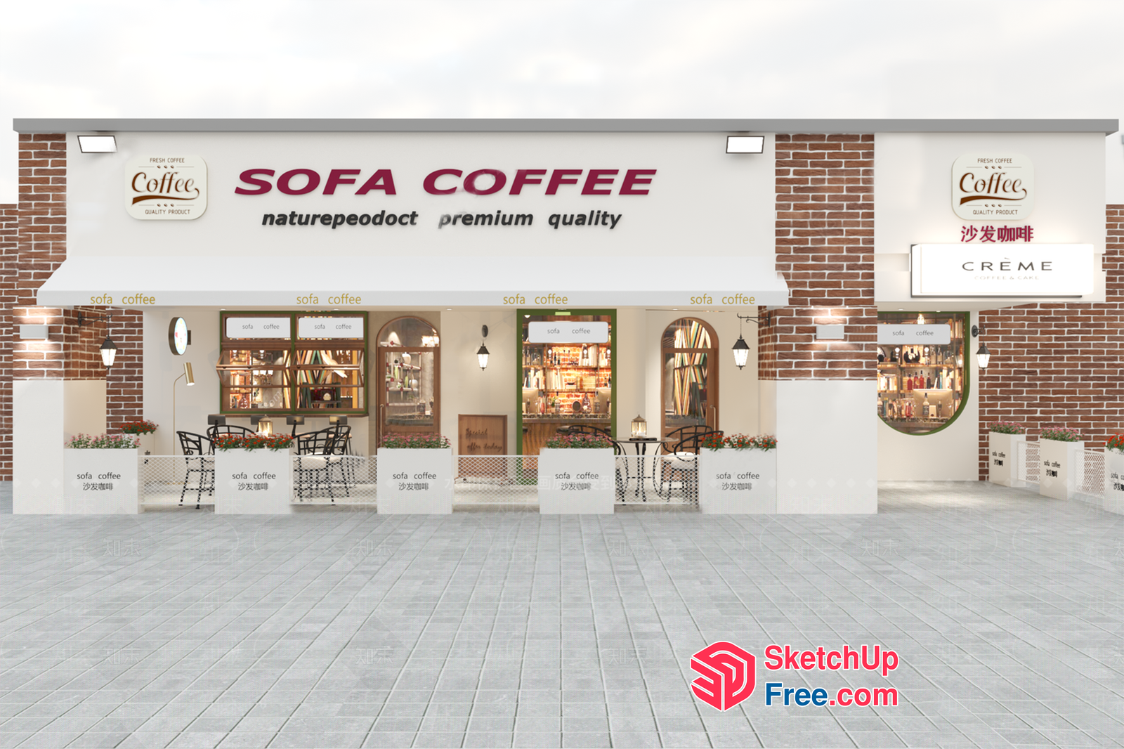 Sofa Coffee Premium Quality Store 3D SketchUp File
