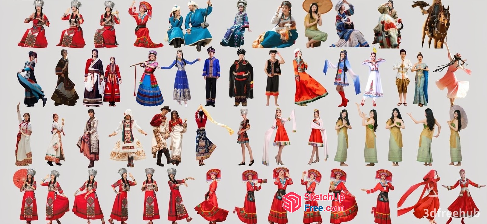 Traditional Asian Cultural Festival 3D SketchUp File