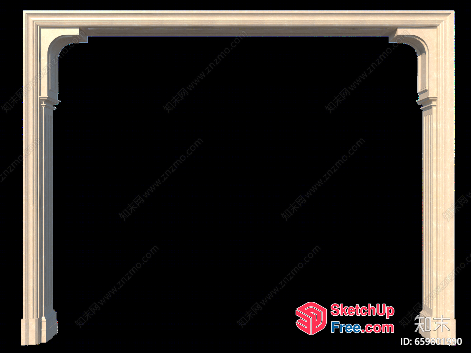 Elegant Classic Moulding Design 3D SketchUp File