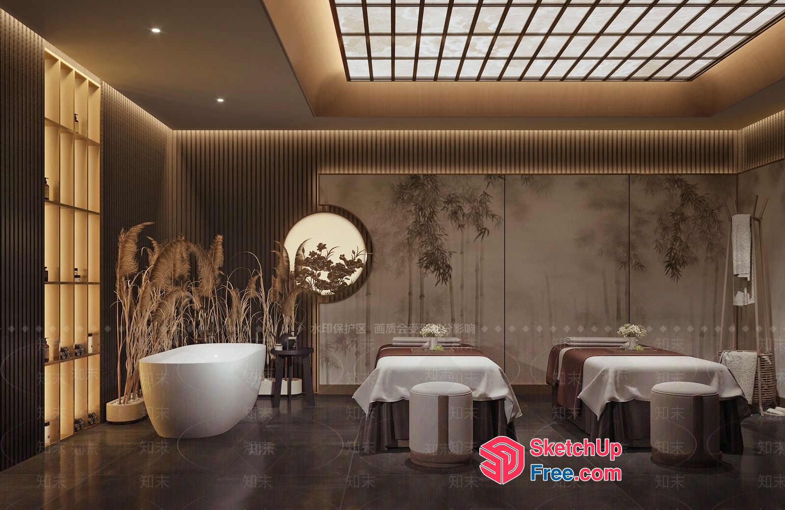 Luxurious Spa And Wellness Center 3D SketchUp File