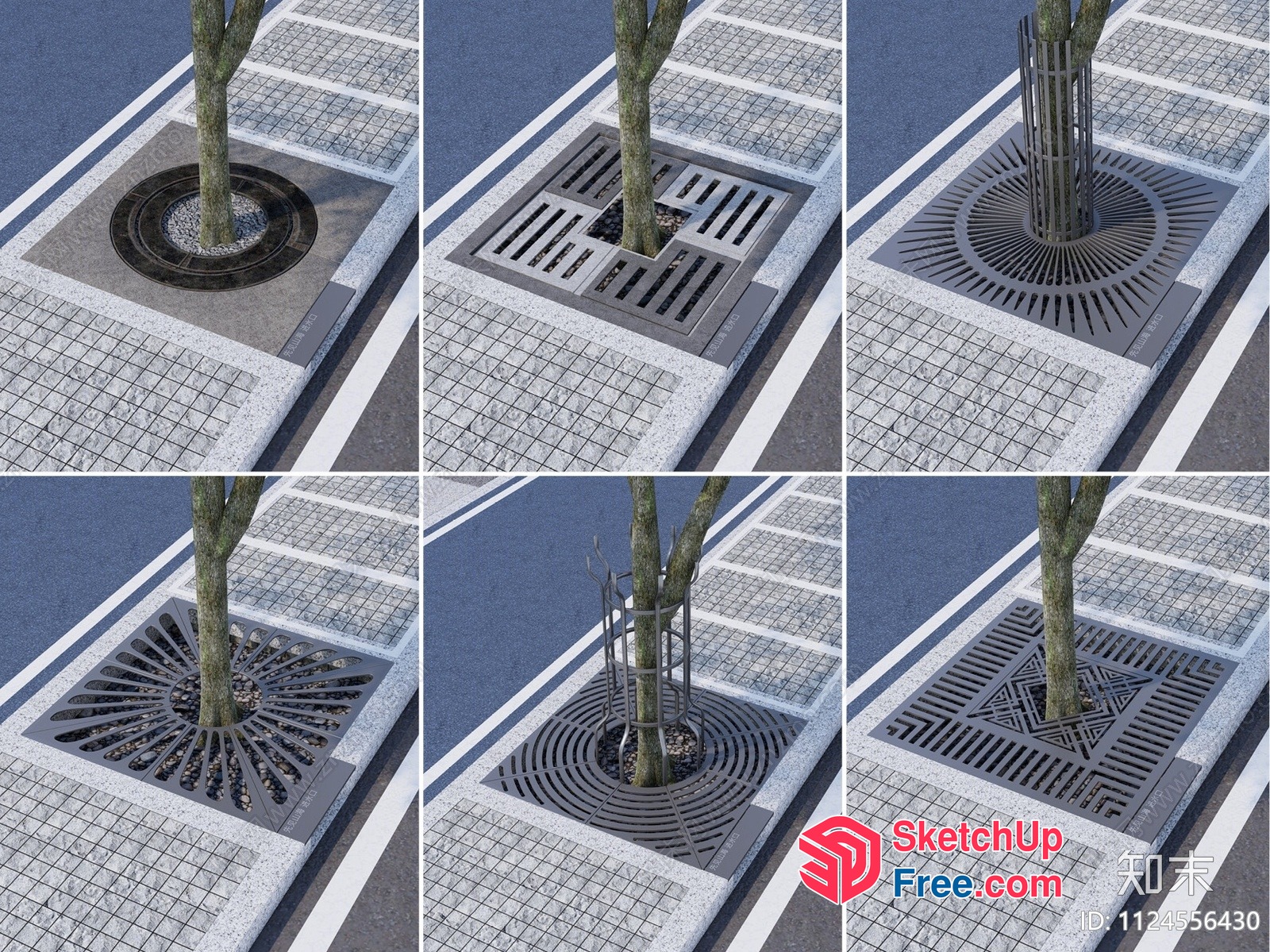 Tree Planting Grates And Grilles 3D SketchUp File