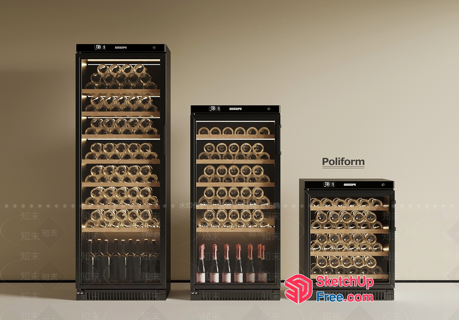 Wine Storage Display 3D SketchUp File