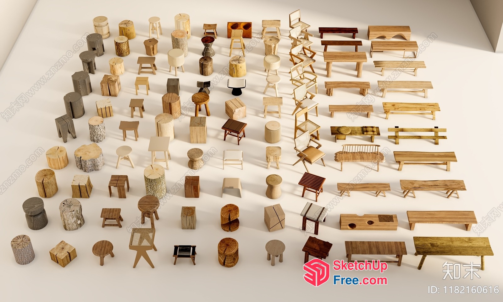 Miniature Furniture Collection 3D SketchUp File