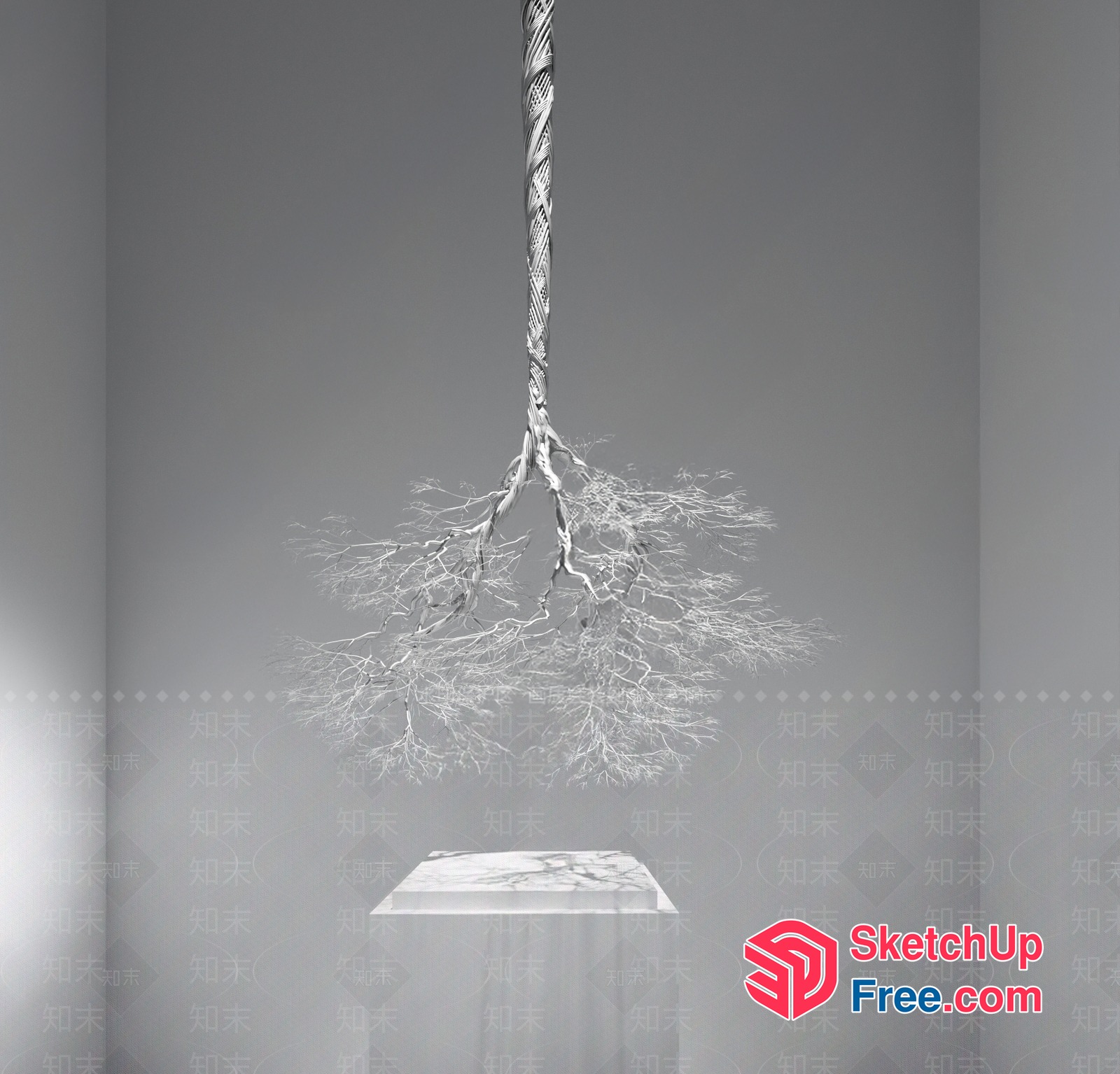 Hanging Tree Sculpture 3D SketchUp File
