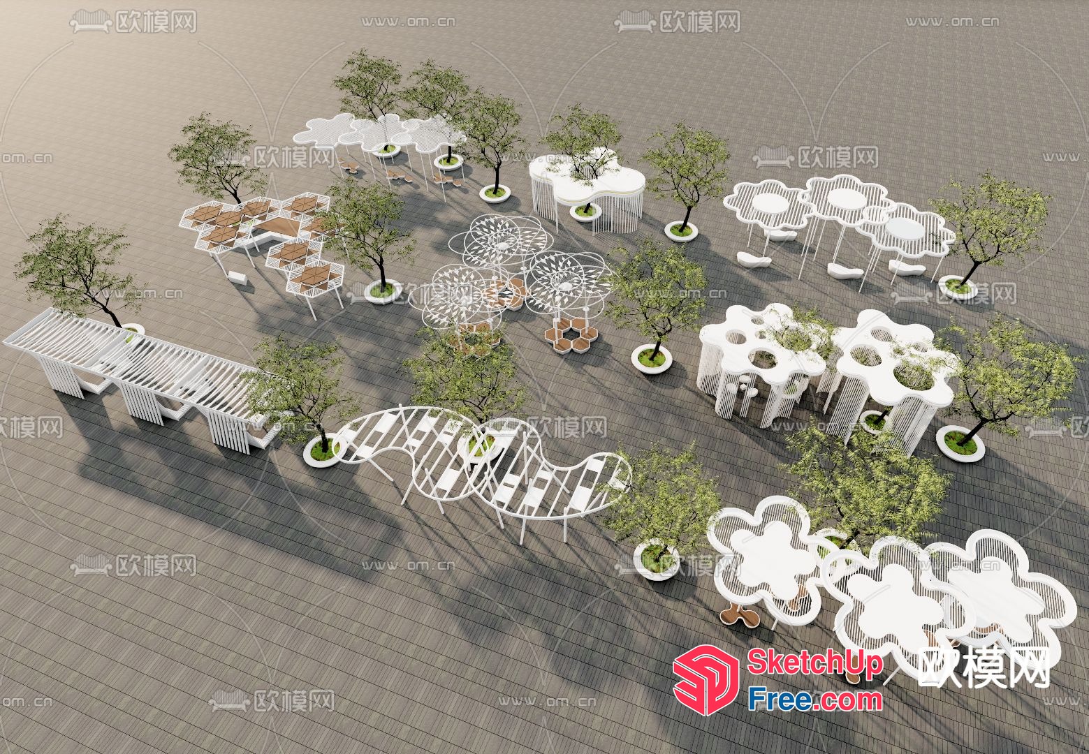 Modern Outdoor Furniture Collection 3D SketchUp File
