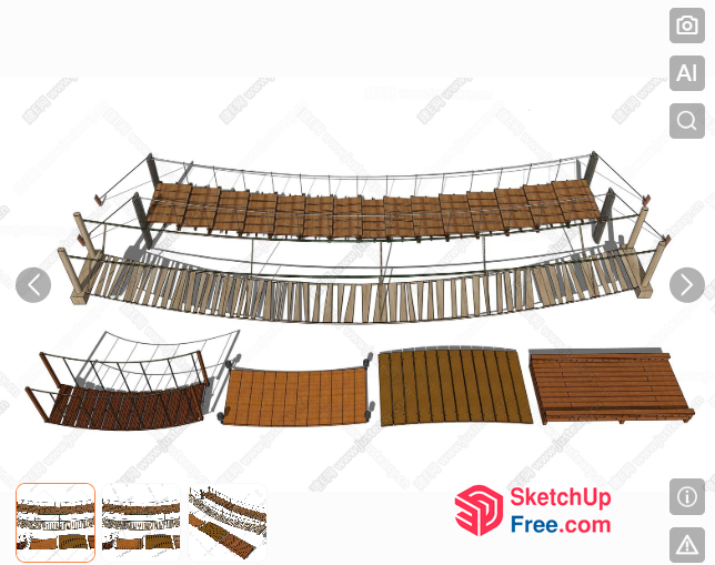 A Staircase And Railing 3D SketchUp File