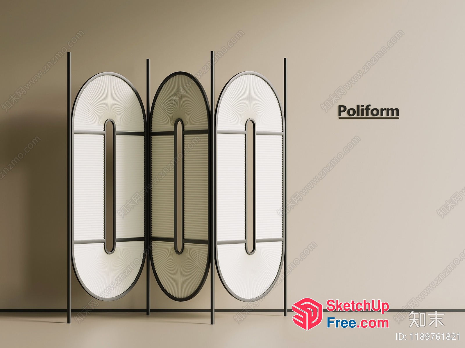 Partition Screen 3D SketchUp File