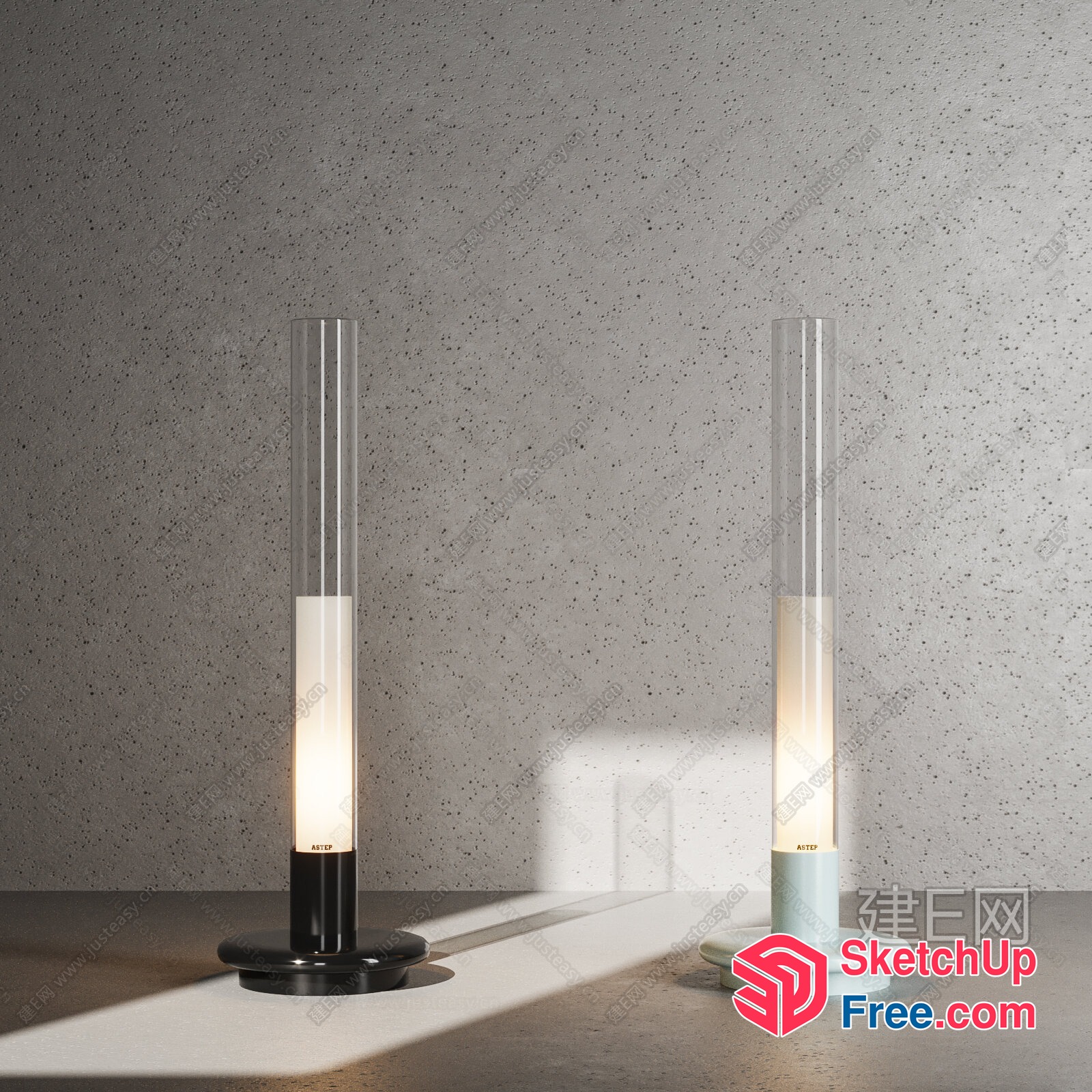 Modern Minimalist Pillar Light 3D SketchUp File