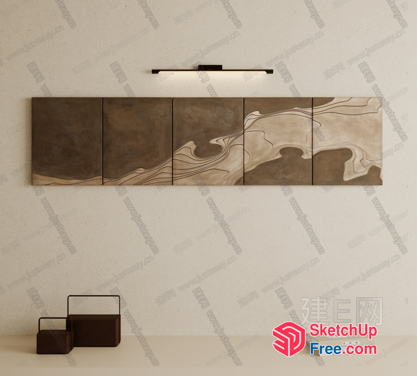 Modern Minimalist Japanese Style Interior Design 3D SketchUp File