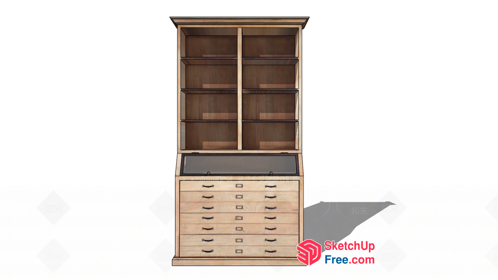 Tall Furniture With Storage And Display 3D SketchUp File