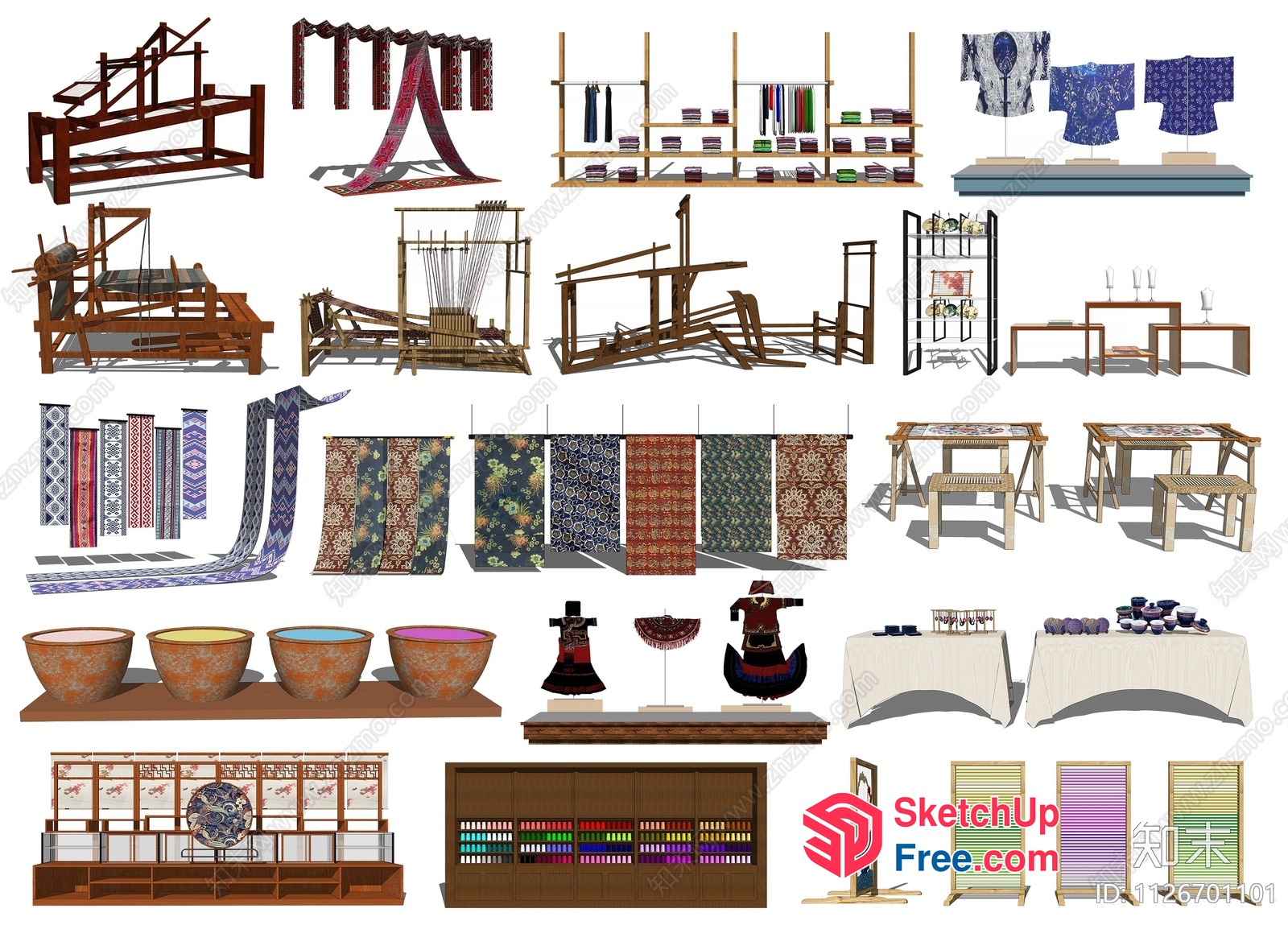 Traditional Japanese Interior Decor Collection 3D SketchUp File